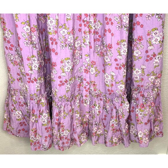 NWT Unique Vintage Sweet Delight Prairie Dress Purple Floral Fit Flare Ruffle 3X - Picture 6 of 10